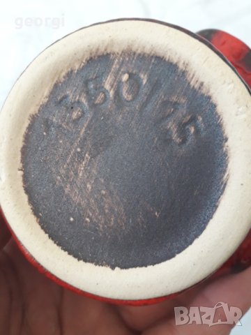 Немска керамична ваза ръчна изработка , снимка 6 - Колекции - 31464427