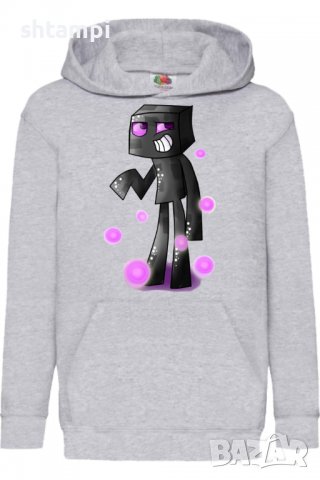 Детски Суитчър/Суитшърт Minecraft enderman 2,Minecraft,Игра,Подарък,Изненада,Забавление,Рожден Ден, снимка 2 - Детски анцузи и суичери - 38328701