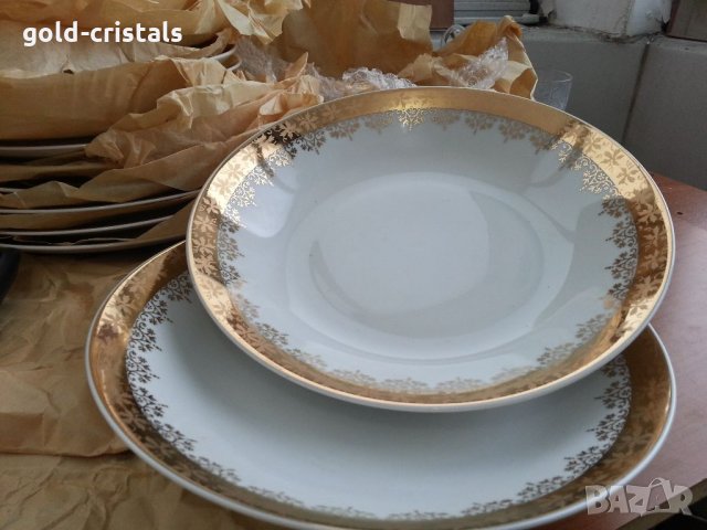 Порцелан Чехословакия сервиз за хранене чинии супник , снимка 8 - Антикварни и старинни предмети - 35089069