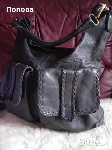 Голяма маркова чанта естествена кожа , снимка 4 - Чанти - 49630562