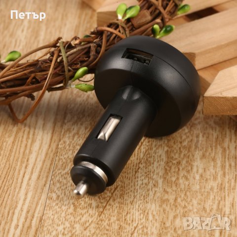 3 в 1 LED USB зарядно за телефон за кола Волтметър Термометър Амперметър, 66W, снимка 5 - Аксесоари и консумативи - 38399765