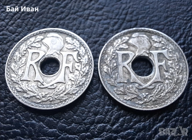 Стара монета 10 сантима 1935 г. и 1936 г.Франция - красиви !, снимка 7 - Нумизматика и бонистика - 42211307