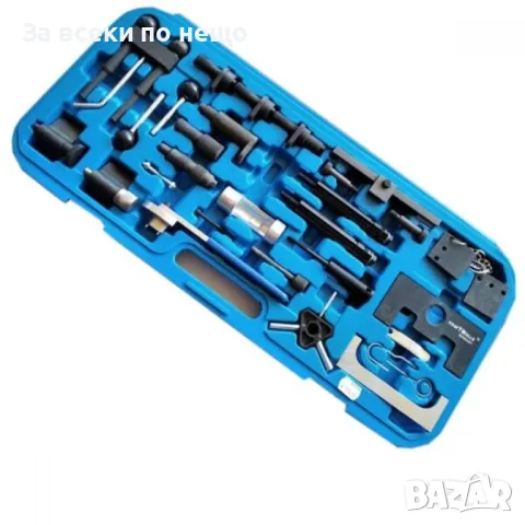 Инструменти за зацепване на двигатели KraftWelle комплект 34 части в куфар   Инструменти за зацепван, снимка 2 - Куфари с инструменти - 50350370