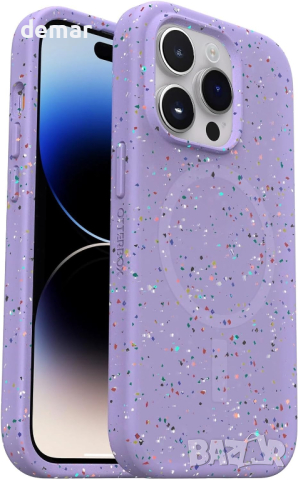 OtterBox Калъф с MagSafe за iPhone 14 Pro, удароустойчив, ултратънък, Mardi Gras