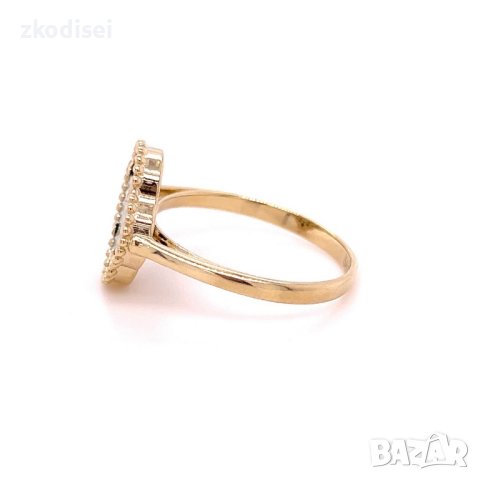 Златен дамски пръстен Van Cleef 2,40гр. размер:57 14кр. проба:585 модел:21896-4, снимка 3 - Пръстени - 44168381