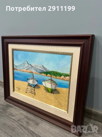 Картина с маслени бои, комплект от две, снимка 8 - Картини - 51778072