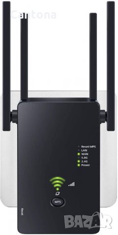 1200Mbps-5G Dual Band WiFi Рутер,  Репитер и Повторител, с 4 ВЪНШНИ АНТЕНИ, снимка 2 - Рутери - 34513297