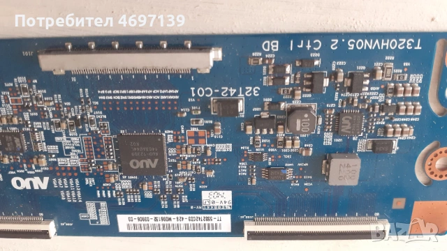 T-CON BOARD /ТИКОНИ/ ПЛАТКИ ПАНГЮРИЩЕ-1.15/.V14 42 DRD TM120/6870C-0469A/SHARP RUNTK 5246TP/32T42-C0, снимка 9 - Части и Платки - 53103515