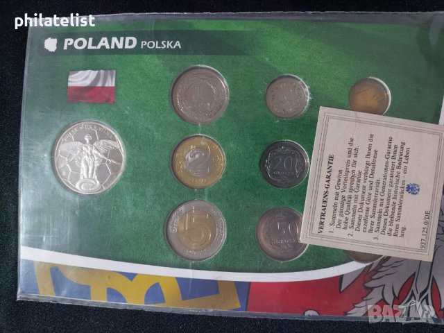 Комплектен сет - Полша 2005-2011 от 9 монети + медал - Европейско първенство по футбол 2012, снимка 2 - Нумизматика и бонистика - 44422377