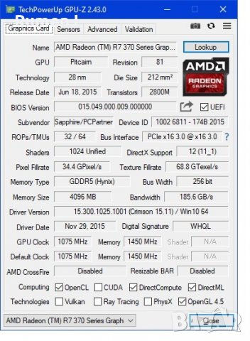 Продавам компютър X79, осемядрен Е5-2689, 32GB RAM, Sapphire 4GB,DDR5, 256bit, SSD XPG 256GB+1TB HDD, снимка 13 - Геймърски - 36585647