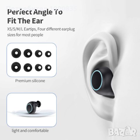 Безжични слушалки iPosible, Bluetooth 5.0, водоустойчиви IP65, снимка 6 - Безжични слушалки - 40279329