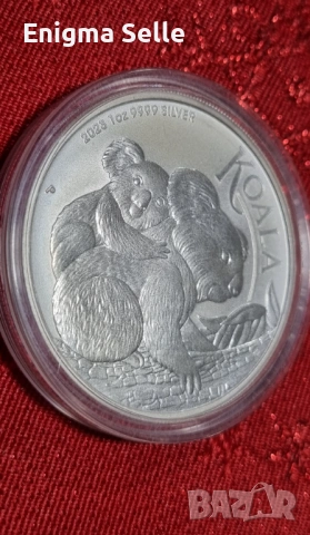 Австралийска инвестиционна  сребърна монета "Коала" от 2023 г. , снимка 4 - Нумизматика и бонистика - 53167057