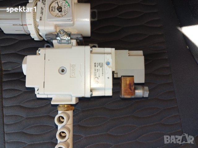 Пневматична (пневмоподготвяща група)( филтър-регулатор+омаслител +разклонител+заглушител), снимка 2 - Други машини и части - 42917702