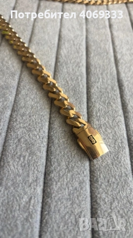 Златна гривна Монако 22.1 гр 14 карата, снимка 3 - Гривни - 54321018