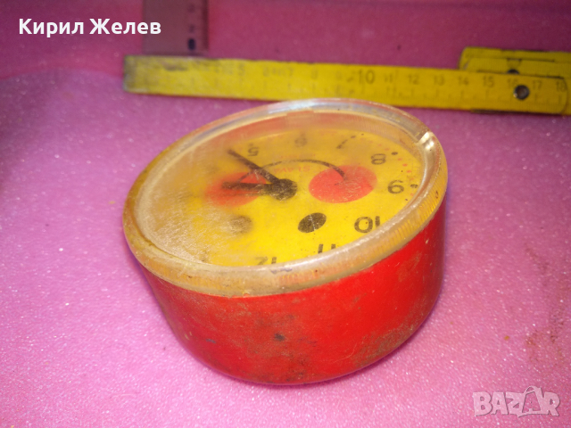 SLAVA MADE in USSR Стар ДЕТСКИ КОЛЕКЦИОНЕРСКИ РУСКИ БУДИЛНИК МЕХАНИЧЕН ЧАСОВНИК СЛАВА СССР 21994, снимка 8 - Антикварни и старинни предмети - 44540001