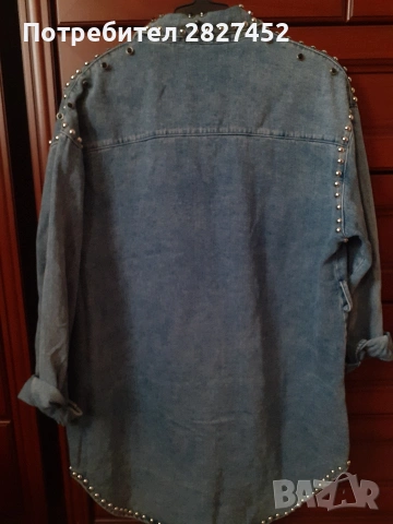 Дамско дънково яке-цена 15€, снимка 6 - Якета - 54328297