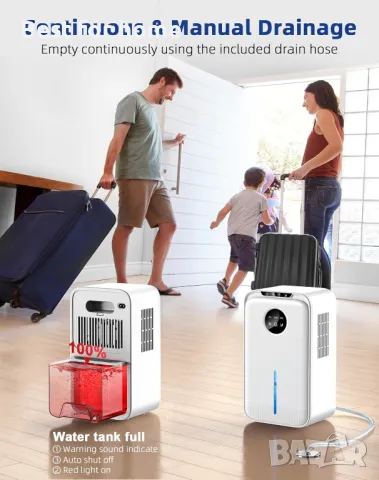 Влагоабсурбатор, изсушител BANRIN 2200 мл , снимка 4 - Влагоабсорбатори и влагоуловители - 48449053