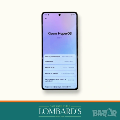 Телефон Redmi REDMI NOTE 13 PRO, N: 534913, снимка 2 - Xiaomi - 53902605