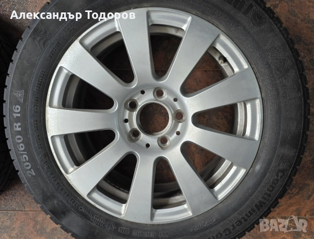 Джанти 16" със зимни гуми за Мерцедес Е класа W212/C класа W204, снимка 5 - Гуми и джанти - 52131099