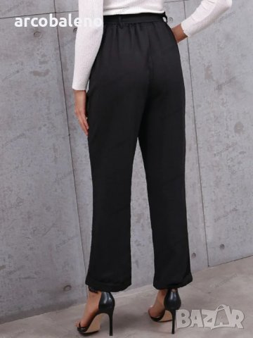 Моден дамски панталон с ластична талия - 023, снимка 4 - Панталони - 42194335