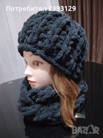 Шапка и шал, снимка 3 - Шапки - 48290807