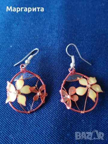 обеци различна форма и различни материали, снимка 5 - Обеци - 49961830