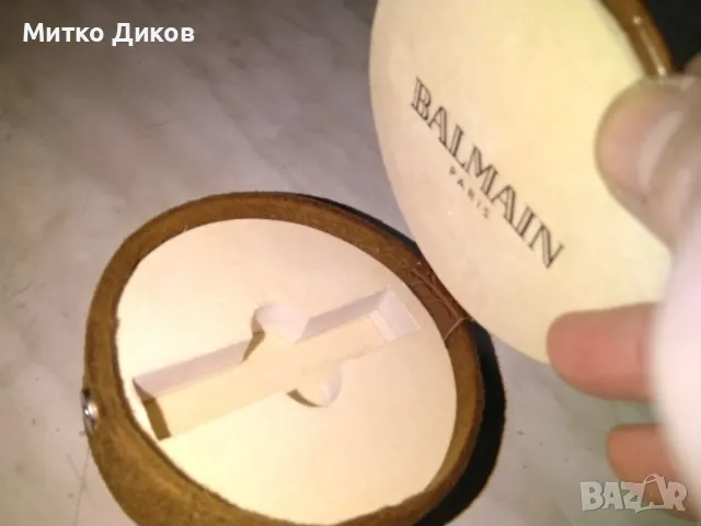 Balmain кутия за запалка естествена кожа нова фи 105мм и Н-35ммм, снимка 7 - Запалки - 49227749