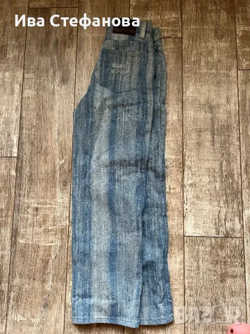 Нови елегантни висока талия светло сини дънкови дънкени панталони дънки Miu Miu, снимка 6 - Дънки - 49934990