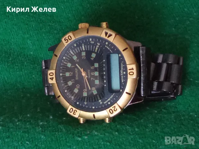 SHURP QUARTZ WATER RESISTANT 30m. МОДЕРЕН ДИЗАЙН МЪЖКИ ЧАСОВНИК ПЕРФЕКТЕН МНОГО КРАСИВ СТИЛЕН 33244, снимка 14 - Мъжки - 38713343