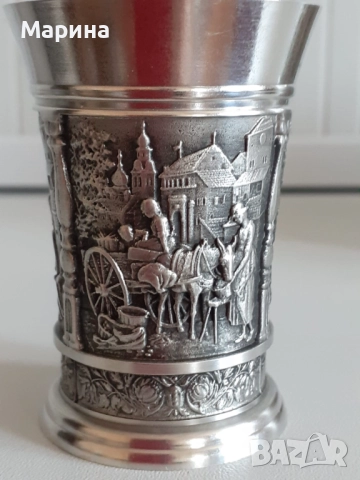 Комплект за ракия от калай Antik*Vintage  #86, снимка 10 - Антикварни и старинни предмети - 51564492