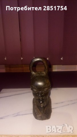Стара африканска фигурка от абаносово дърво, снимка 5 - Антикварни и старинни предмети - 31891574