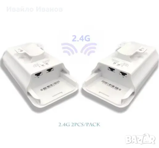 KuWFi CPE Bridge 2,4GHz 300Mbts PTP 1km, снимка 2 - Рутери - 48211699
