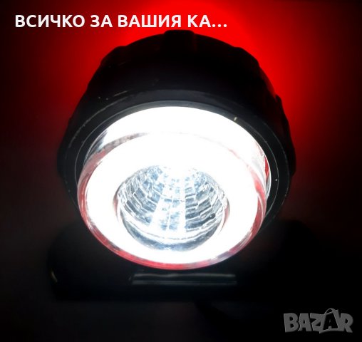 1 брой LED габаритна светлина рогче с неонов пръстен - 12/24V, снимка 3 - Аксесоари и консумативи - 31558453