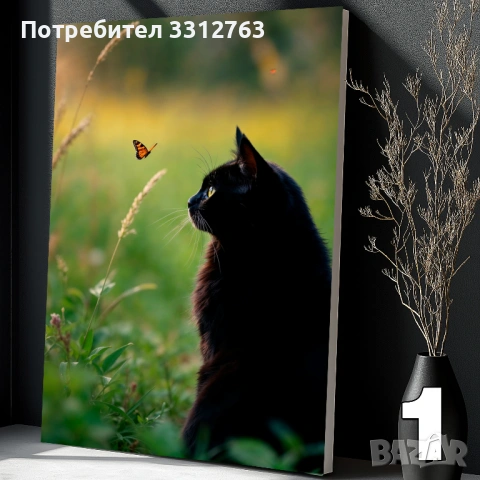 Печат на картини на канава опъната на дървена подрамка с котки (различни картини), снимка 2 - Картини - 54255553