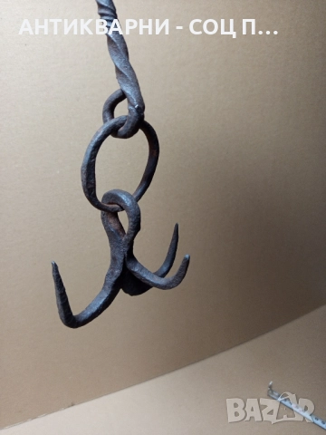 Стара Ръчно Кована Кука Ченгел. , снимка 6 - Антикварни и старинни предмети - 52057101
