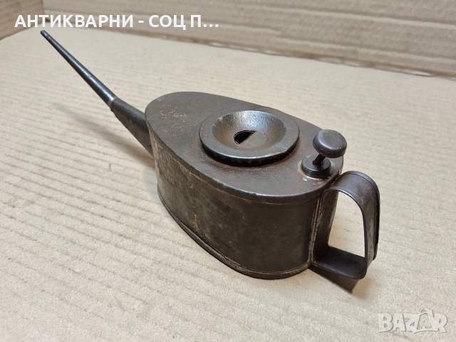 Стара Соц Метална Масльонка. / НОМЕР 1754., снимка 2 - Антикварни и старинни предмети - 53991343