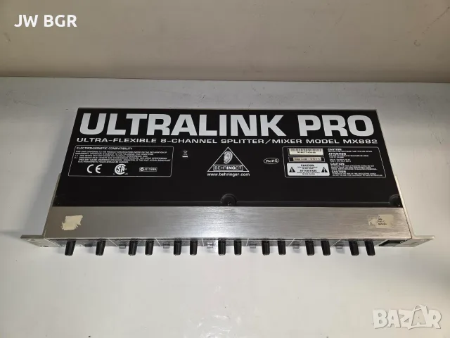 Аудио еквалайзер: Behringer Ultralink Pro MX882, снимка 5 - Аудиосистеми - 56478112