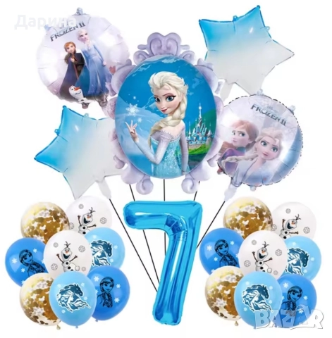 Парти сет балони Замръзналото кралство , снимка 3 - Други - 40318459