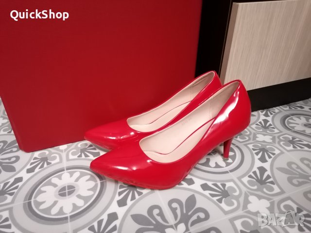 Червени обувки среден ток за бал в Дамски обувки на ток в гр. Добрич -  ID40399226 — Bazar.bg