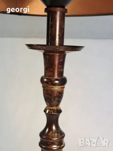 лампа с бронзов пиедестал 23/6, снимка 5 - Настолни лампи - 49663415
