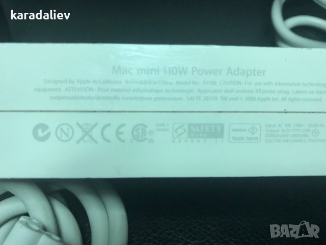 Зарядно APPLE Mac Mini 110W A1188, снимка 2 - За дома - 40418911
