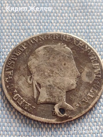 Сребърна монета 20 кройцера 1844г. Фердинанд първи Унгария 28667, снимка 5 - Нумизматика и бонистика - 42887049