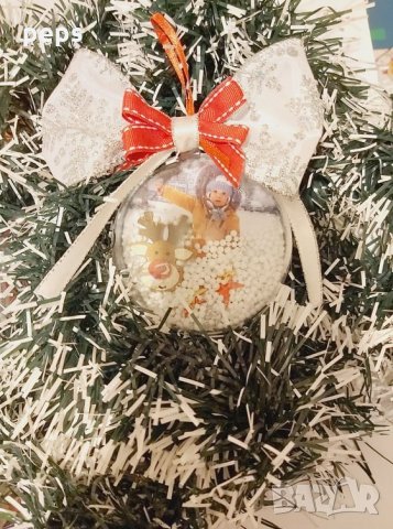 Коледни топки със снимка, снимка 3 - Декорация за дома - 31068897
