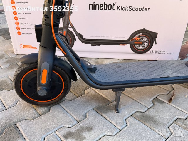 Продовам електрически скутер/тротинетка Segway Ninebot F40E, снимка 2 - Скейтборд, ховърборд, уейвборд - 42920812
