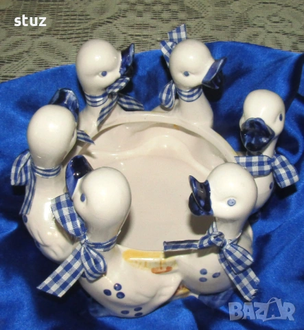 Порцеланова кашпа с патета, снимка 4 - Декорация за дома - 53976945