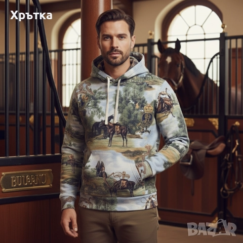 Polo Ralph Lauren Equestrian - Оригинален мъжки суитшърт р-р L, снимка 2 - Суичъри - 51932166