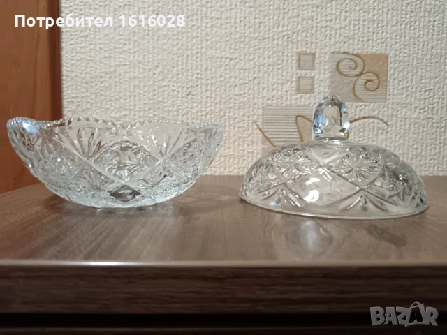 Стъклени захарници с капак., снимка 7 - Игри и пъзели - 43251223