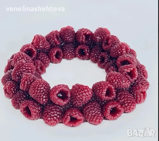 Голям малинов венец малини силиконов молд форма шоколад гипс смола фондан за декорация на торта , снимка 2 - Форми - 54062649