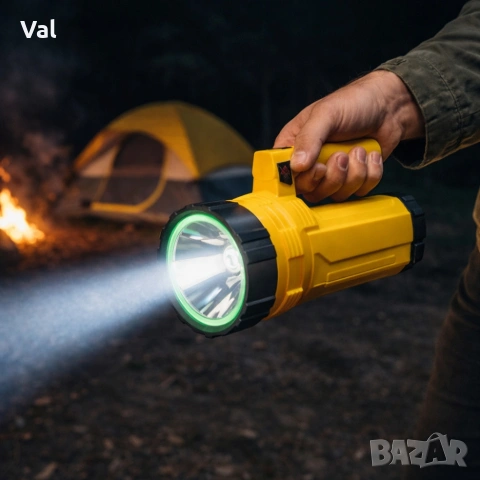 Акумулаторен водоустойчив фенер - прожектор GF-599, снимка 3 - Прожектори - 53903537