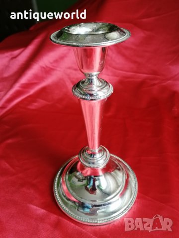 Стар ПОСРЕБРЕН Свещник